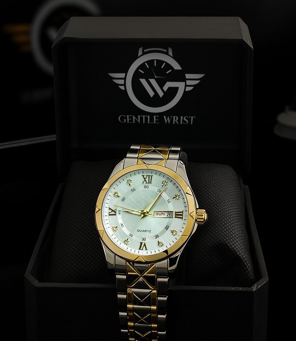 Royal Crysta Lux Day-Date Quartz Watch