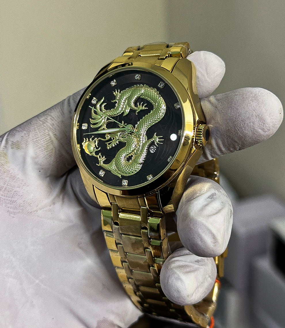 Imperial Dragon Silver Dial Luxury Watch