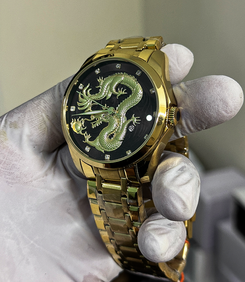 Imperial Dragon Silver Dial Luxury Watch