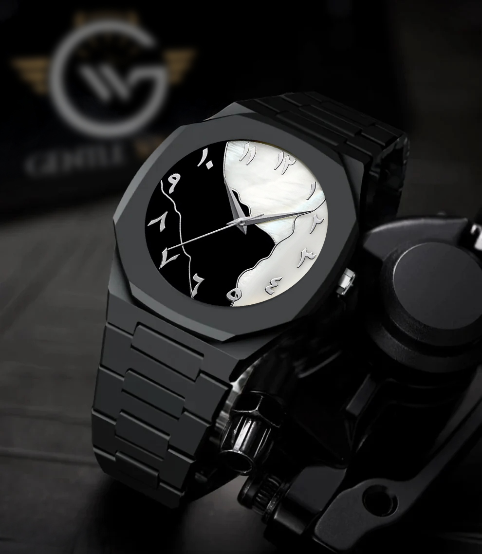 Arabic Aura Black & White Most Demanding Watch