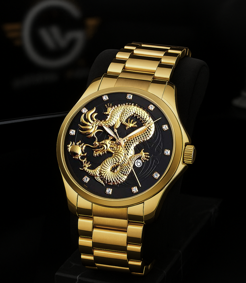 Imperial Dragon Silver Dial Luxury Watch